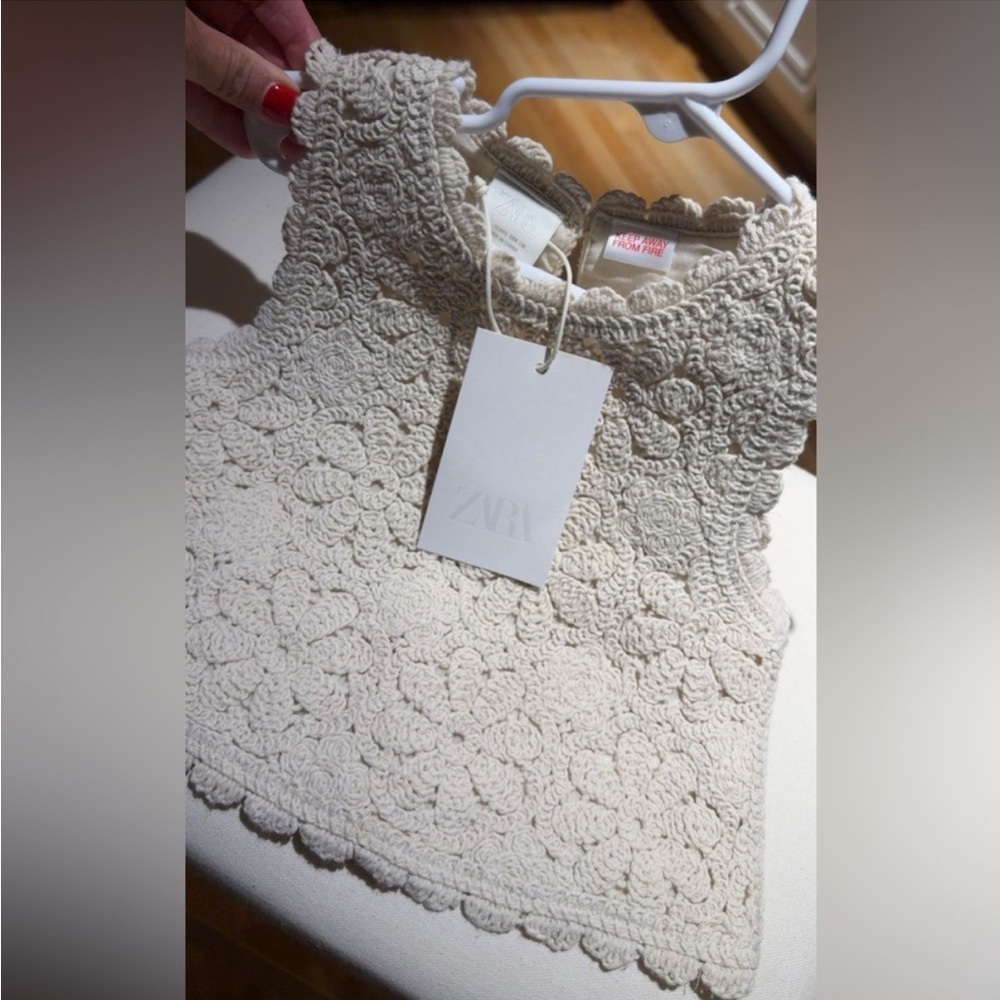 Zara toddler crochet top